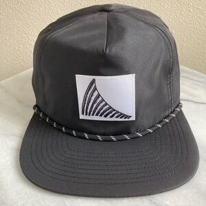 Salt Mafia Snapback Hat Black With Fin Logo Adjustable